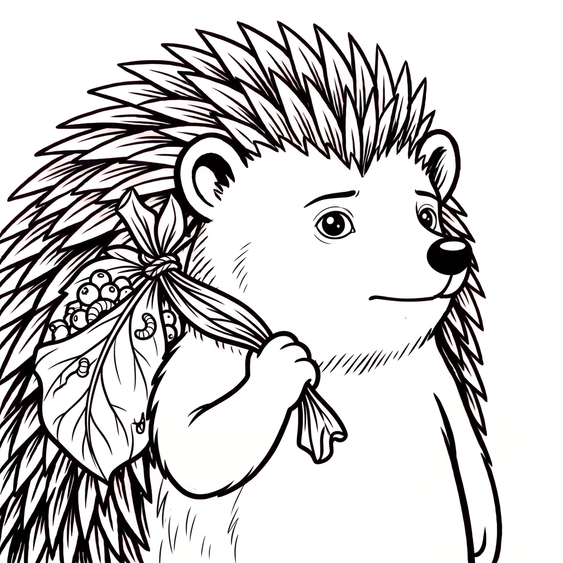 Herb the hedgehog, looking worried